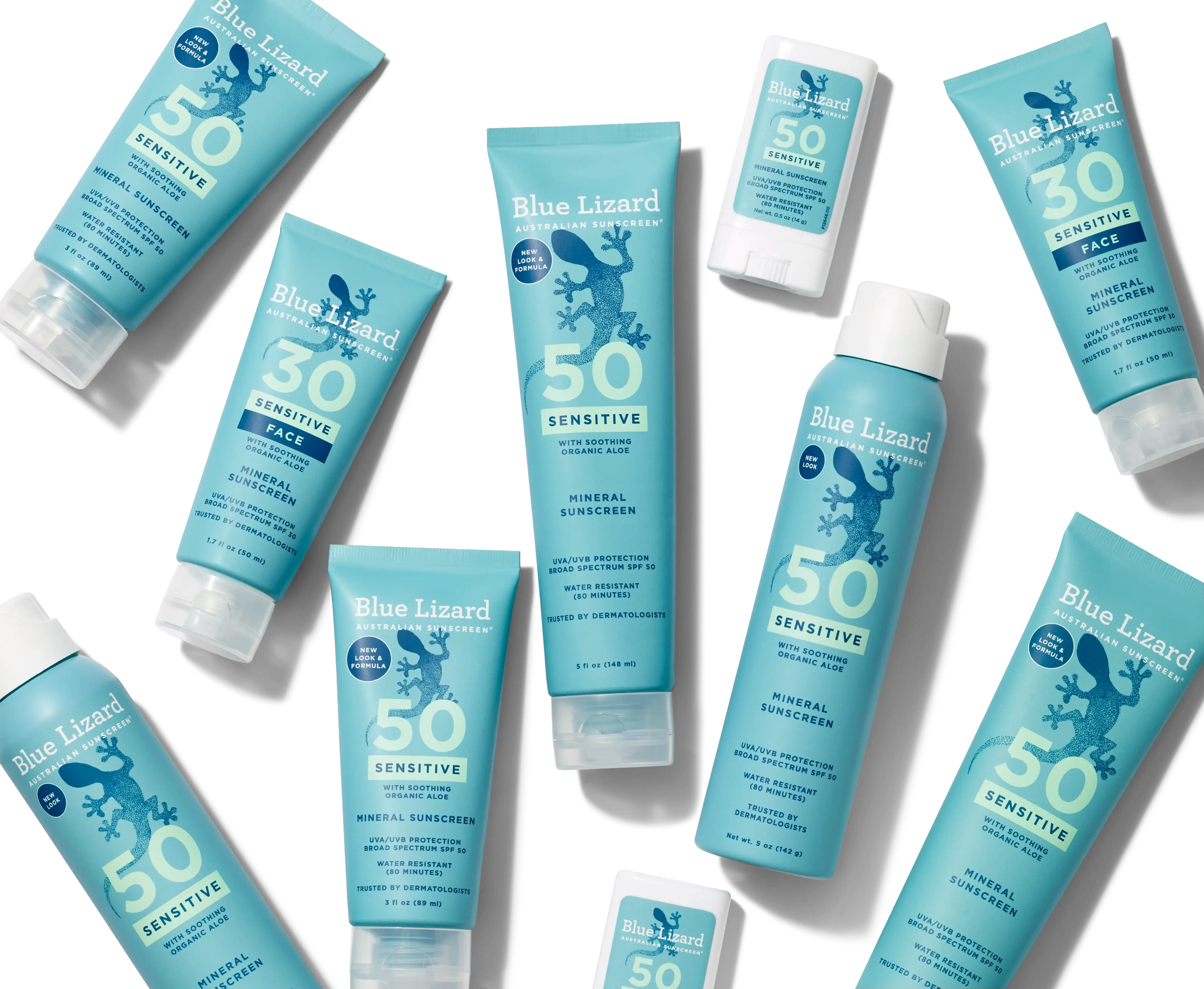 Blue Lizard mineral sunscreen sensitive collection